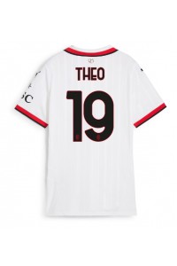 AC Milan Theo Hernandez #19 Voetbaltruitje Uit tenue Dames 2024-25 Korte Mouw